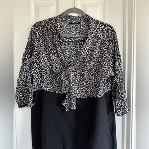 Plus size Birmingham Office leopard print Dress